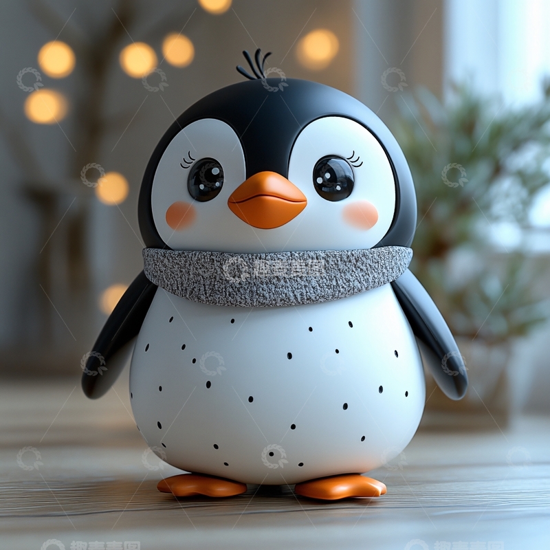 高清大图下载【趣麦麦图】原创卡通小企鹅8