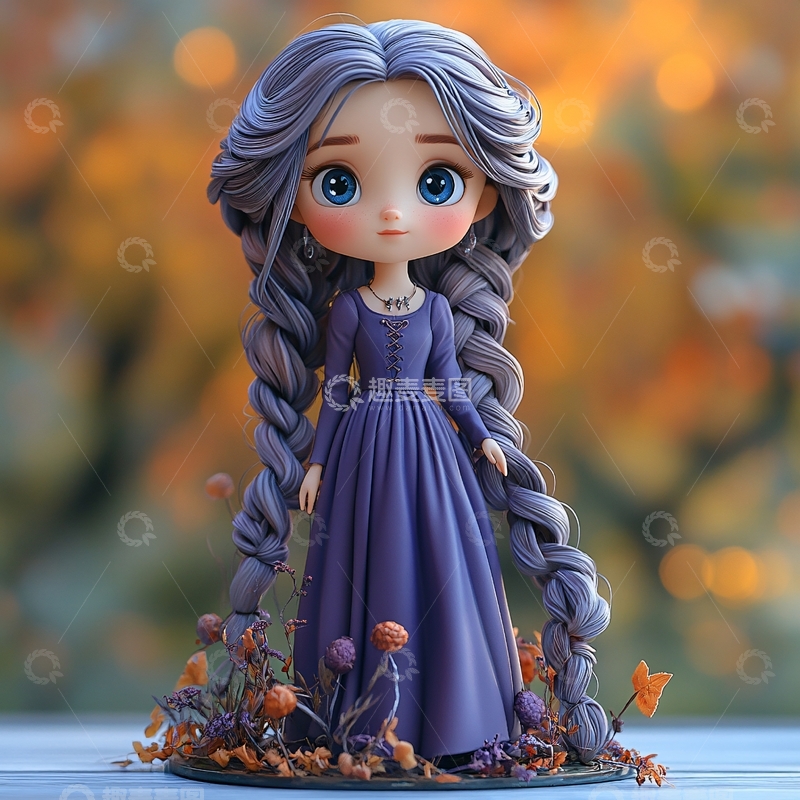 高清大图下载【趣麦麦图】小女孩摆件4