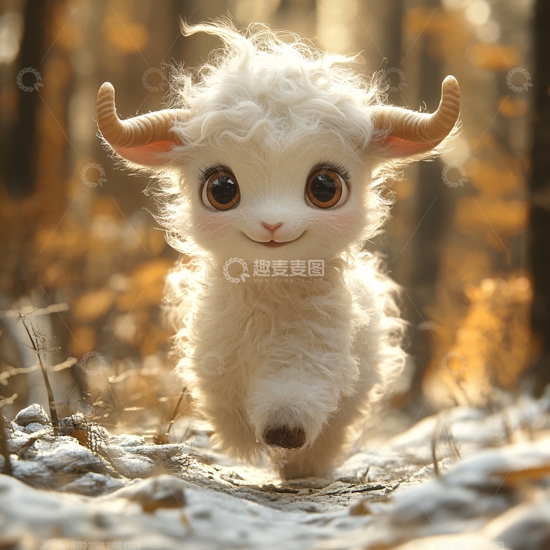 小角羊图片素材下载