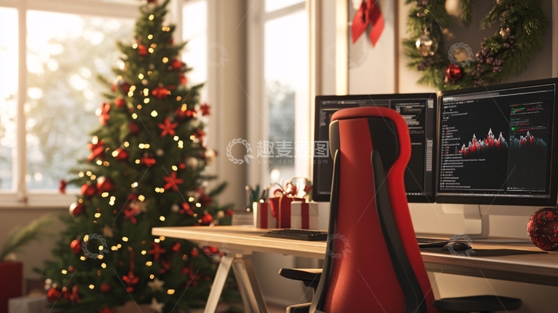 高清大图下载【趣麦麦图】红色桌面