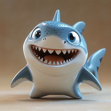 开心小鲨鱼厨师头像4