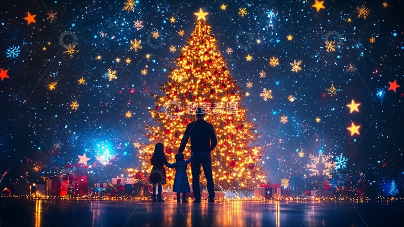 高清大图下载【趣麦麦图】巨型圣诞树