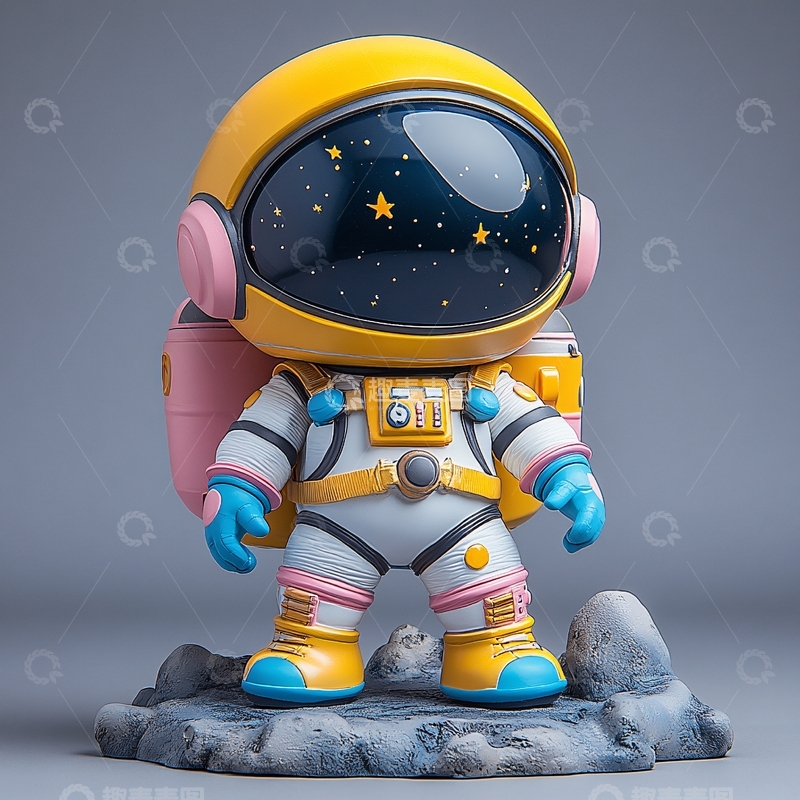 高清大图下载【趣麦麦图】宇航员卡通模型2