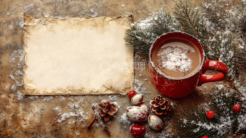 高清大图下载【趣麦麦图】咖啡圣诞主题