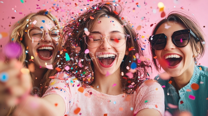 高清大图下载【趣麦麦图】青春活力七彩炫彩绚丽1