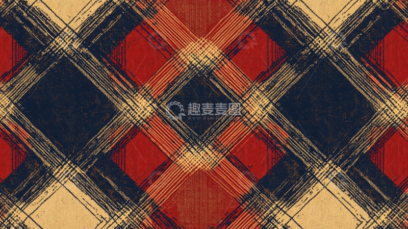 高清大图下载【趣麦麦图】古典格纹
