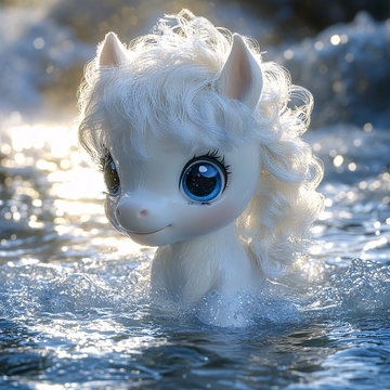 白色彩虹小马玩具