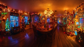 圣诞餐厅布置7