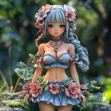 盲盒玩偶动画模型