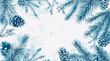 圣诞树装饰邀请卡