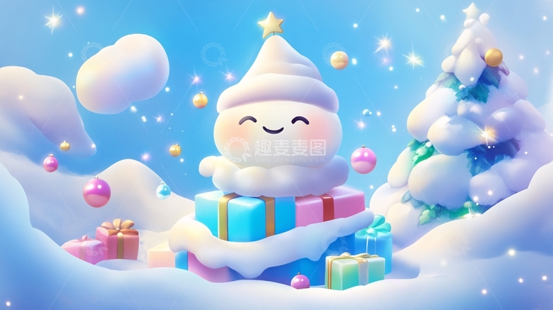 高清大图下载【趣麦麦图】圣诞节插画14