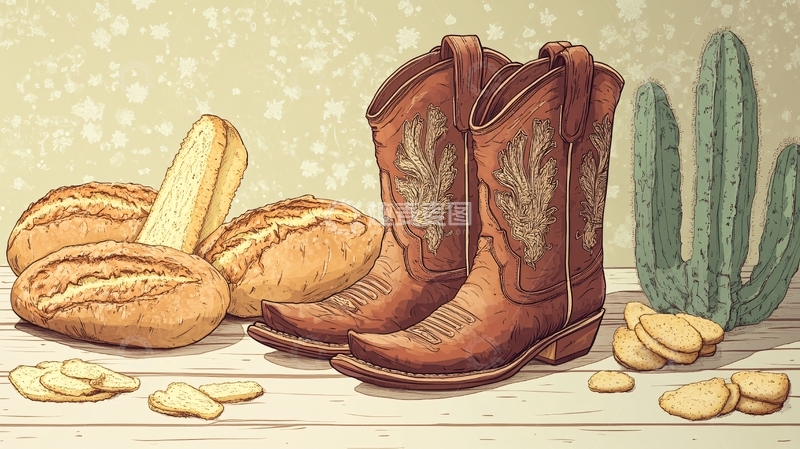 高清大图下载【趣麦麦图】油条插画