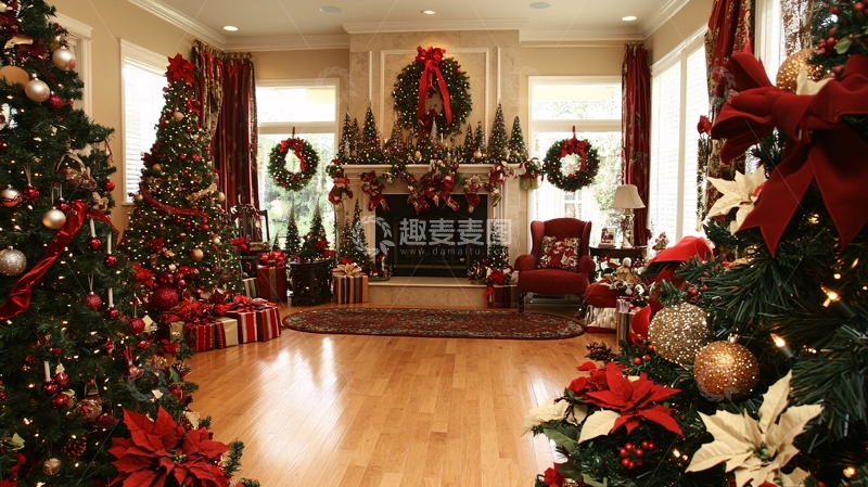高清大图下载【趣麦麦图】美式圣诞风格14