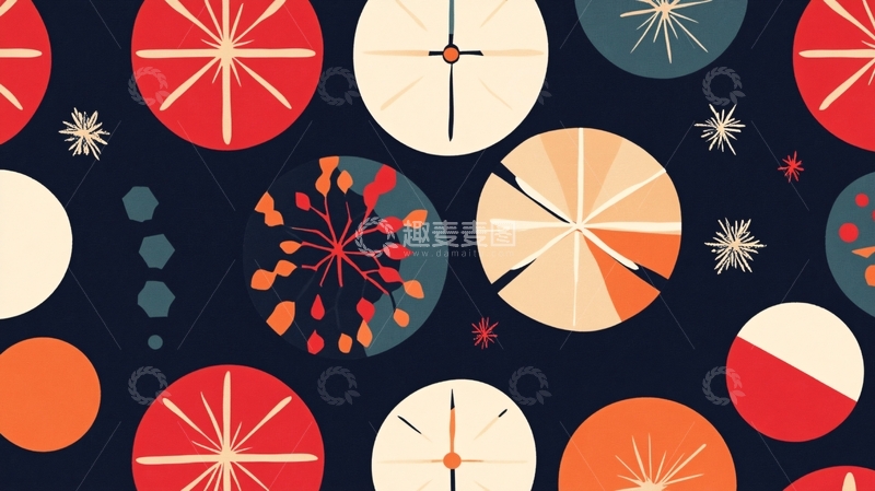 高清大图下载【趣麦麦图】水果家纺图案插画