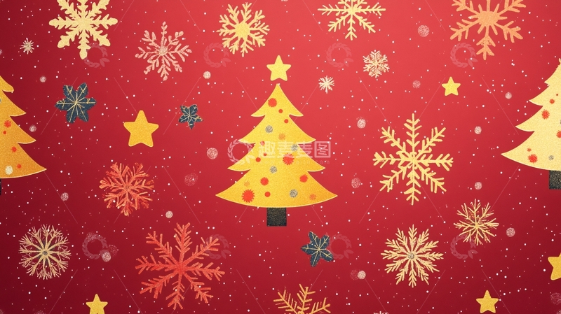 高清大图下载【趣麦麦图】圣诞雪花壁纸3