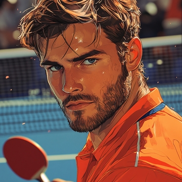 个人原创插画运动员2