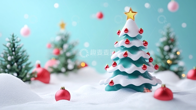 高清大图下载【趣麦麦图】圣诞节插画17