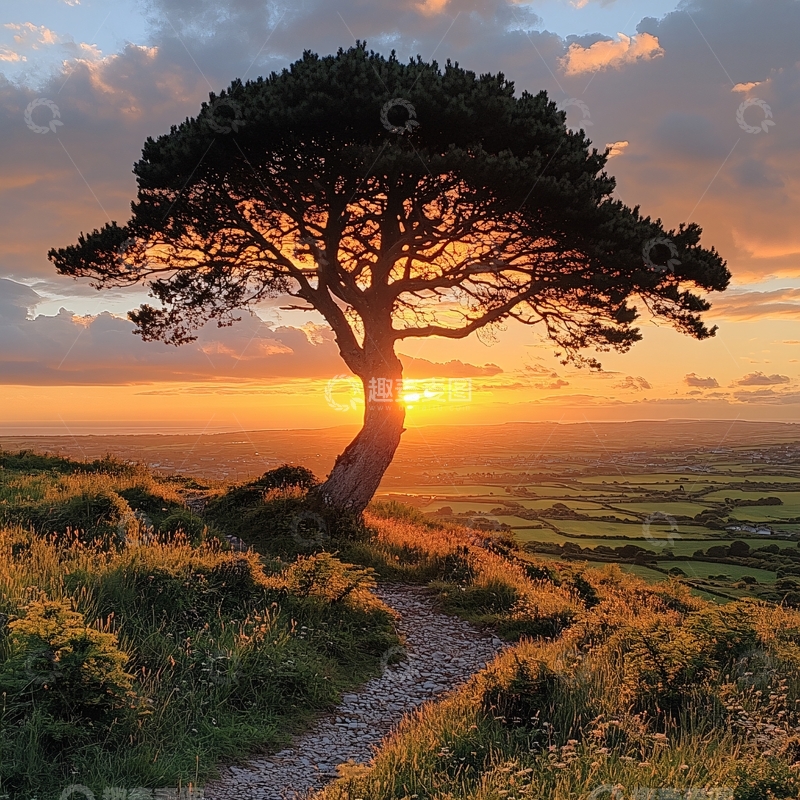高清大图下载【趣麦麦图】唯美阳光小树20