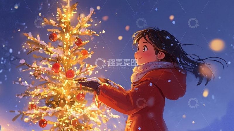 高清大图下载【趣麦麦图】冬日圣诞卡通装饰