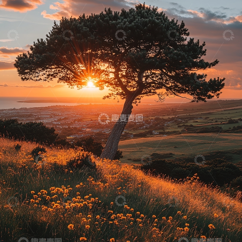 高清大图下载【趣麦麦图】唯美阳光小树18