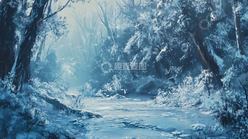 高清大图下载【趣麦麦图】深林大场景5