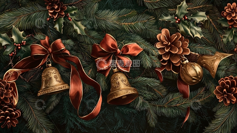 高清大图下载【趣麦麦图】终稿圣诞铃铛6