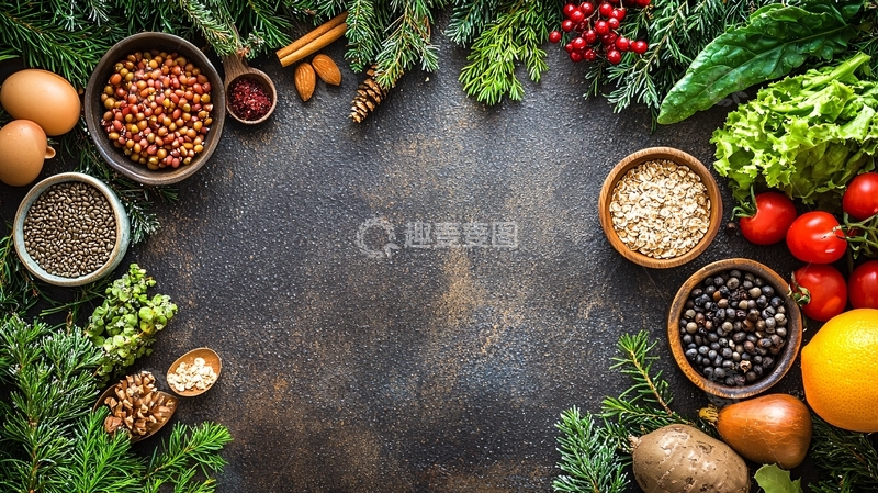 高清大图下载【趣麦麦图】谷物食材背景图