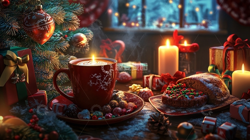 高清大图下载【趣麦麦图】圣诞节插画18