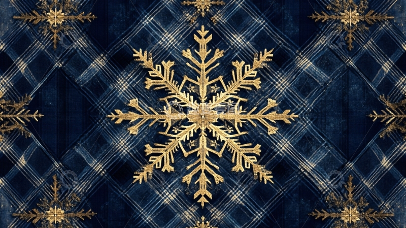 高清大图下载【趣麦麦图】圣诞雪花壁纸4