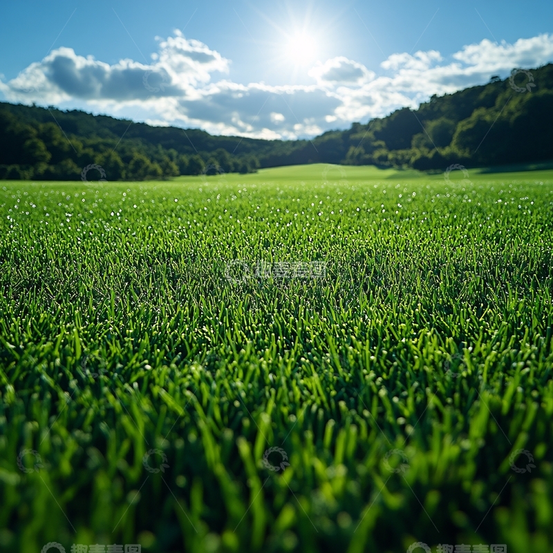 高清大图下载【趣麦麦图】绿油油的小麦地