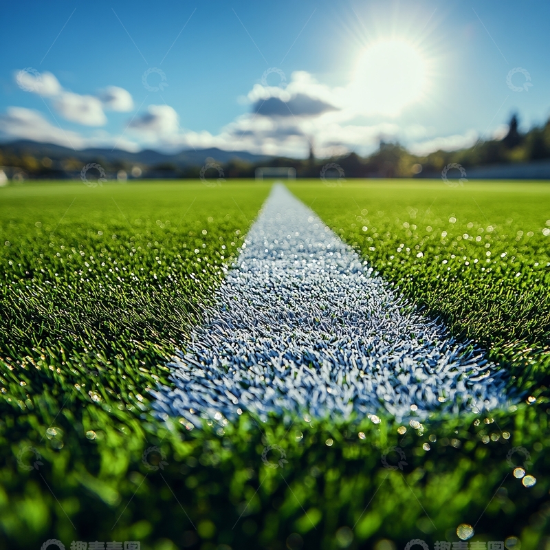 高清大图下载【趣麦麦图】阳光下的足球场