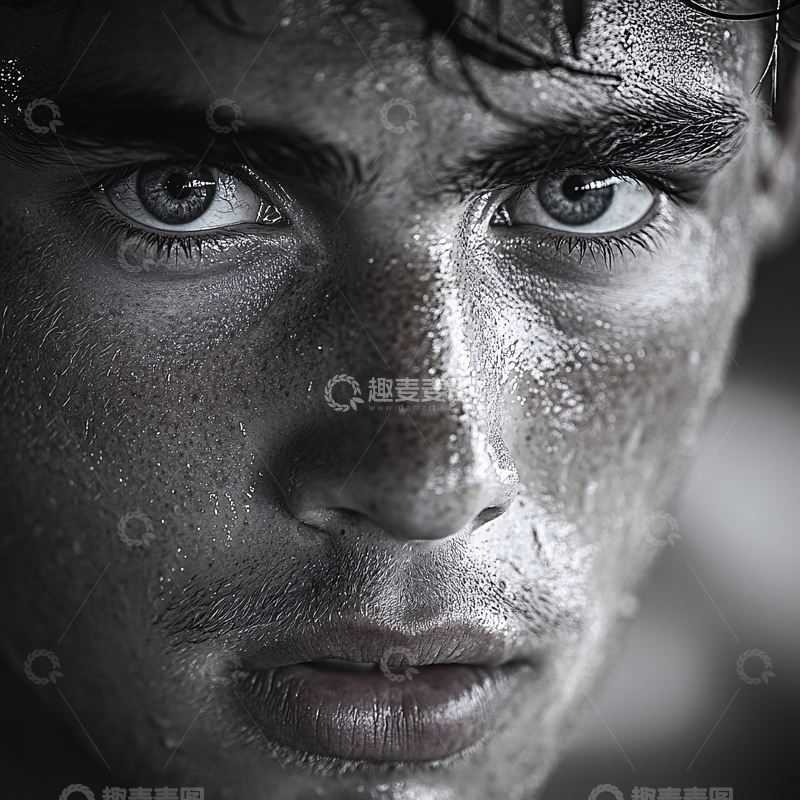 高清大图下载【趣麦麦图】面部人脸部特写
