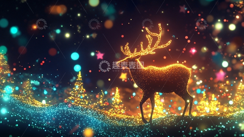 高清大图下载【趣麦麦图】唯美梦幻鹿5