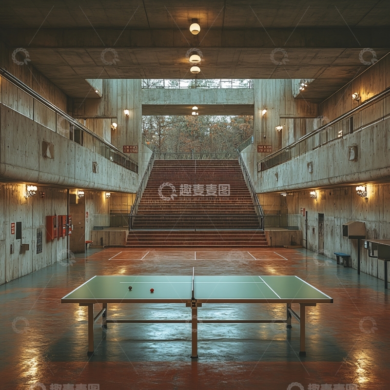 高清大图下载【趣麦麦图】乒乓球赛场