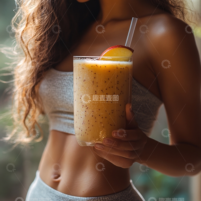 高清大图下载【趣麦麦图】纤体果汁