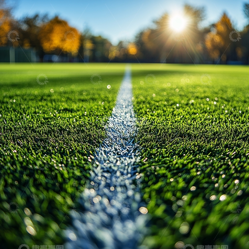 高清大图下载【趣麦麦图】阳光下的绿茵场