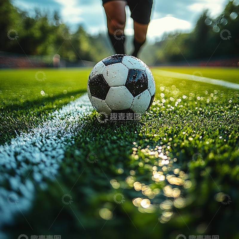 高清大图下载【趣麦麦图】体育运动校园足球