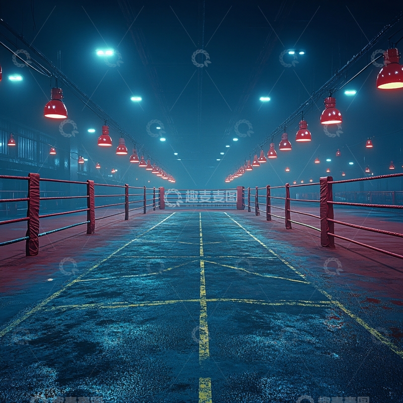 高清大图下载【趣麦麦图】桥下灯光场景