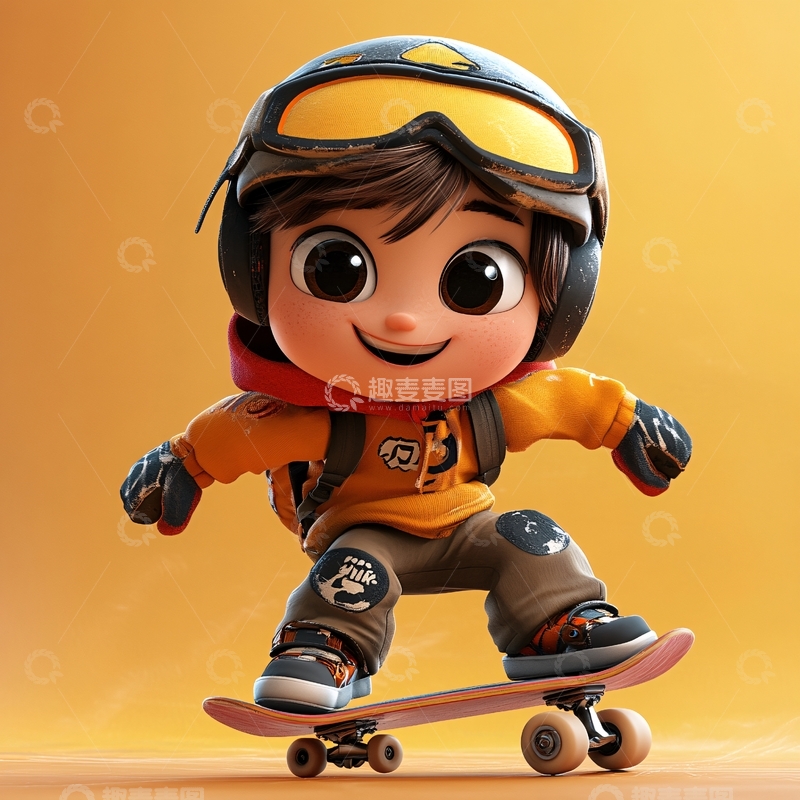 高清大图下载【趣麦麦图】原创虎弟卡通4