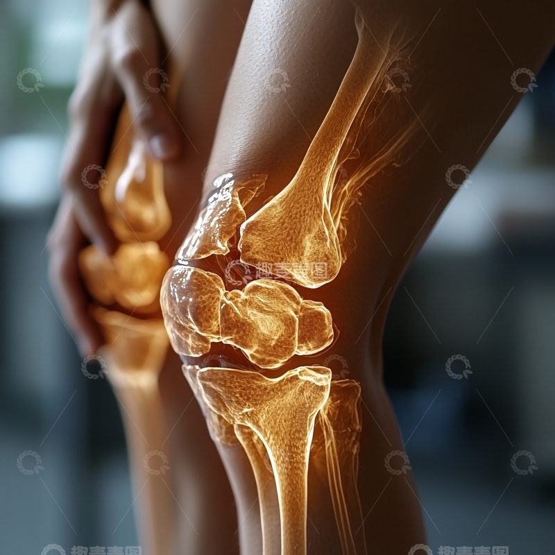 高清大图下载【趣麦麦图】足球运动员膝盖康复