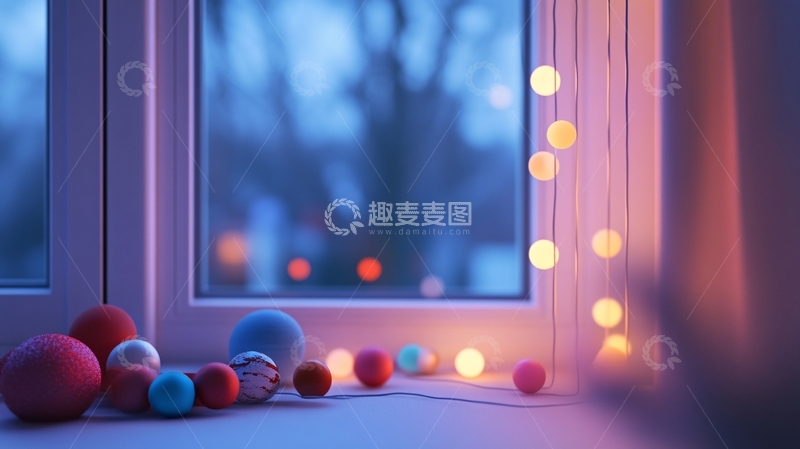 高清大图下载【趣麦麦图】窗台灯光1