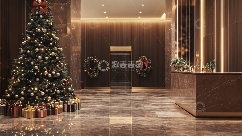高清大图下载【趣麦麦图】酒店圣诞树2