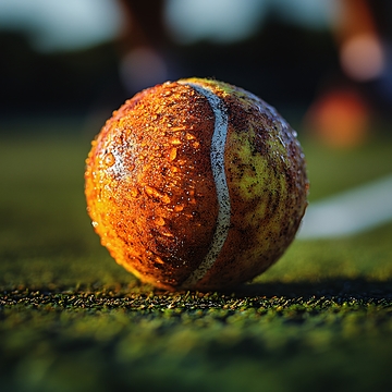 网球运动练习场景