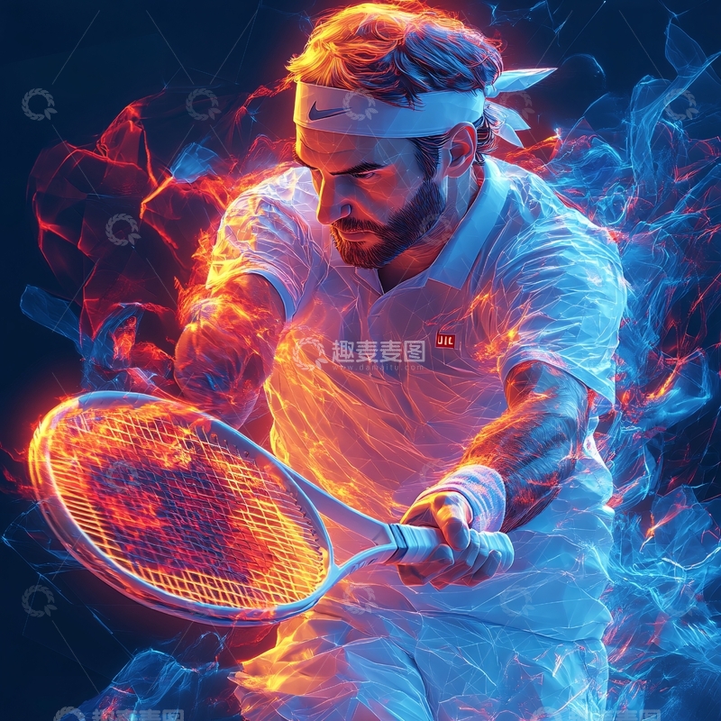 高清大图下载【趣麦麦图】网球原创设计