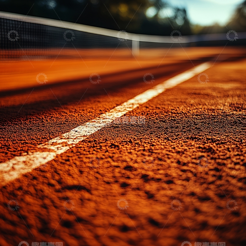 高清大图下载【趣麦麦图】网球场特写