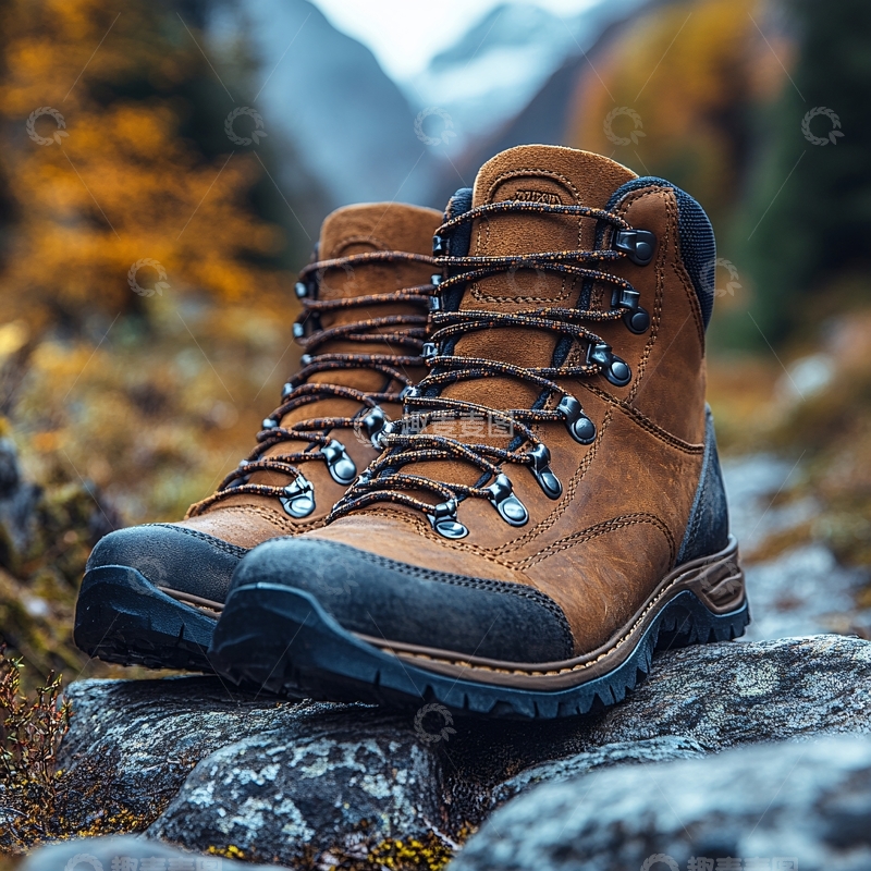 高清大图下载【趣麦麦图】户外登山鞋1