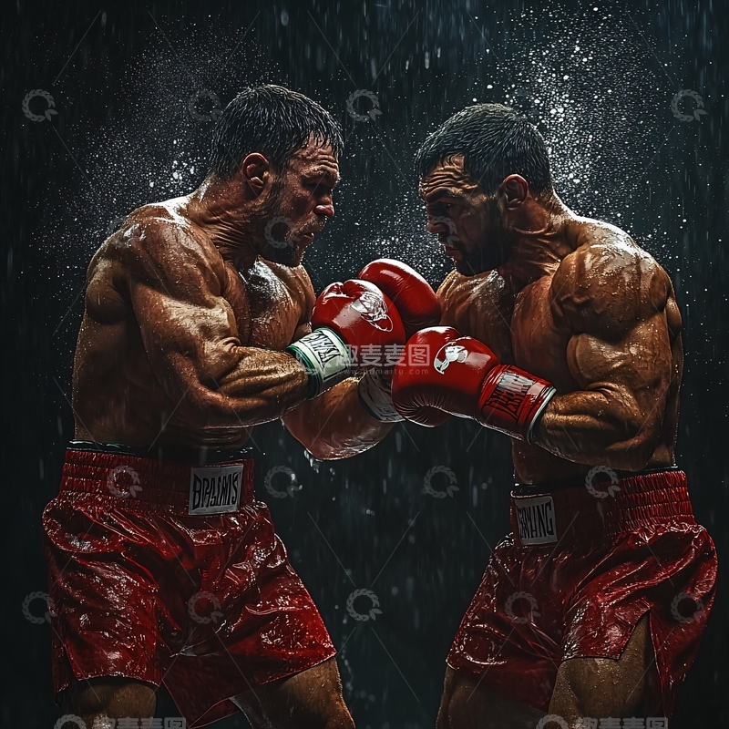 高清大图下载【趣麦麦图】散打比赛拳击比赛1