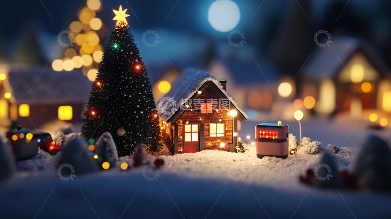 高清大图下载【趣麦麦图】圣诞节插画19