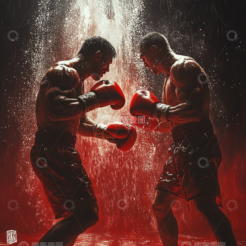高清大图下载【趣麦麦图】散打比赛拳击比赛2