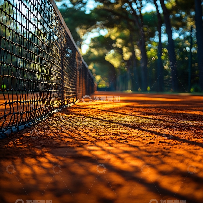 高清大图下载【趣麦麦图】晚上网球场